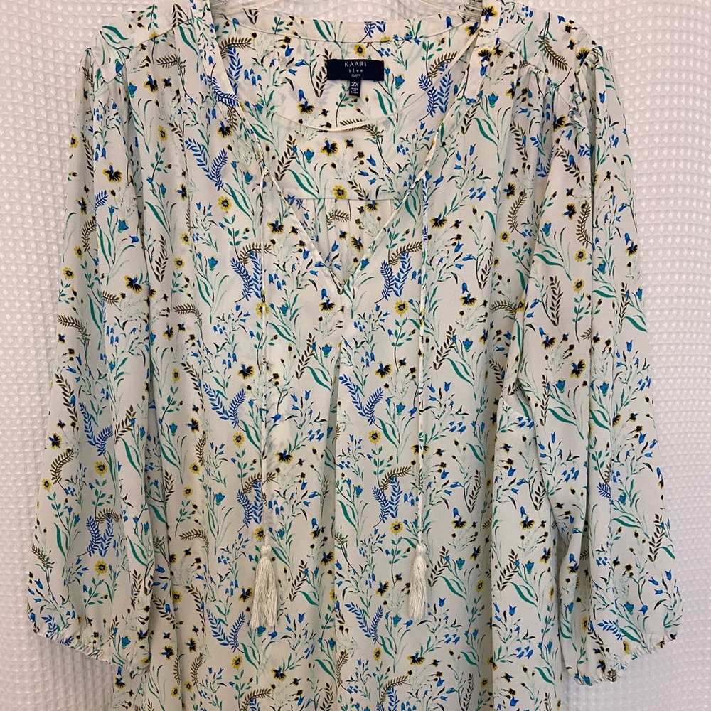 Kaari Blue floral top